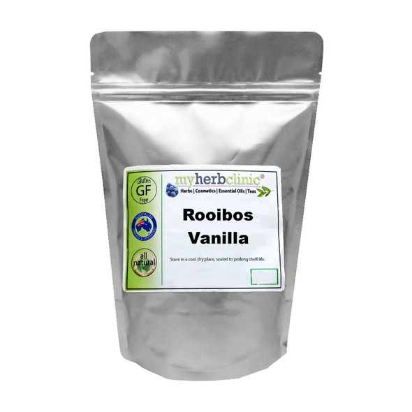 MY HERB CLINIC ® ROOIBOS VANILLA ORGANIC HERBAL DETOX CAFFEINE FREE TEA